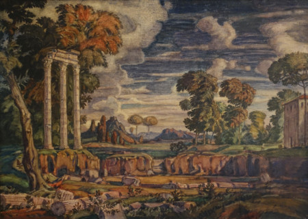 Italian Landscape with Ancient Ruins
