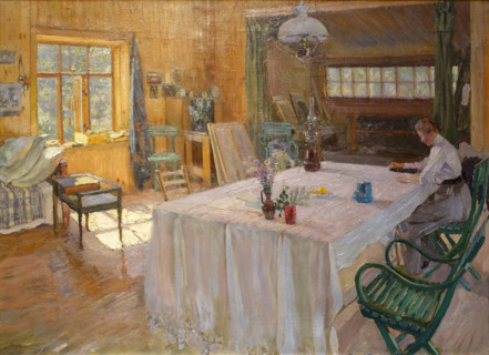 At the estate of the artist Konstantin Korovin
