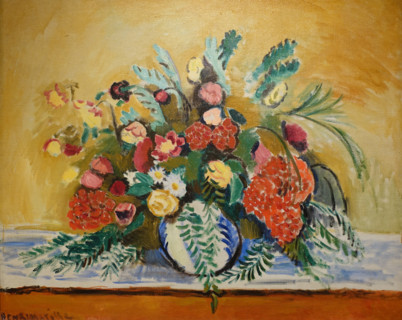 Flowers in the white vase