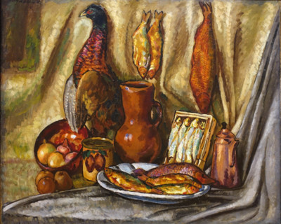 Still Life with Wood Grouse and Fish