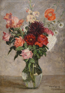 Bouquet in a Glass Vessel