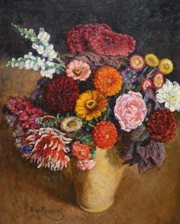 Colorful Bouquet on a Dark Background