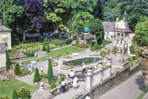 Portmeirion folly tourist village.