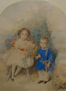 Portrait of Grand Duchess Olga Nikolaevna (1822-1892) and Grand Duke Konstantin Nikolaevich (1827-1892)