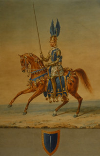 Portrait of Prince Wilhelm of Prussia in a tournament costume