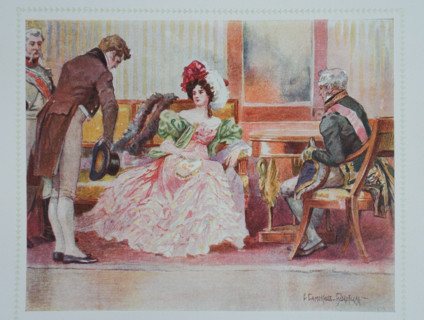 Illustration from the novel 'Eugene Onegin'