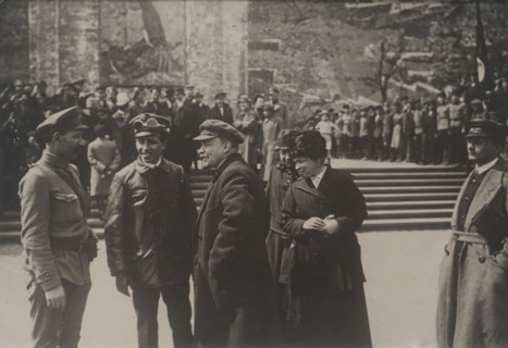 Parade of general training troops on Red Square