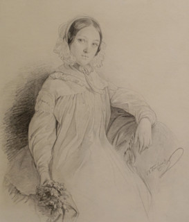 Portrait of the countess Vera  Sievers (1824-1865)
