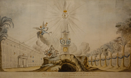 Design of Decorative lighting at the palace of Lev Naryshkin on February 20
