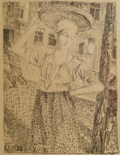 Girl with a Basket on Her Head