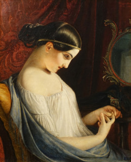 Young woman with a ring