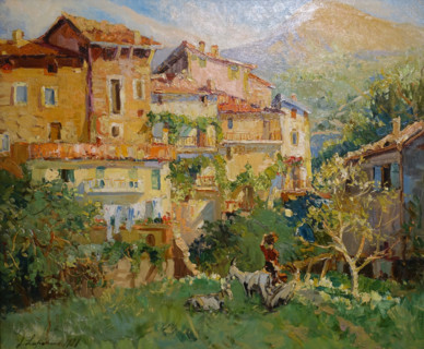 Sunny Day in a Mediterranean Town
