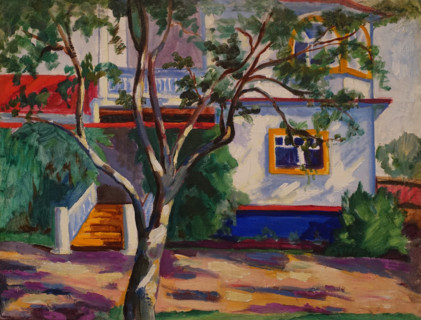 White Outbuilding