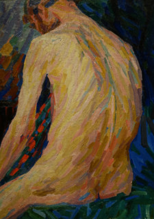 Nude Male Model from the Back