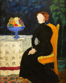Woman at the table