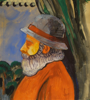 Old Man in a Blue Hat