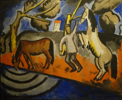 Horses at the Watering Hole