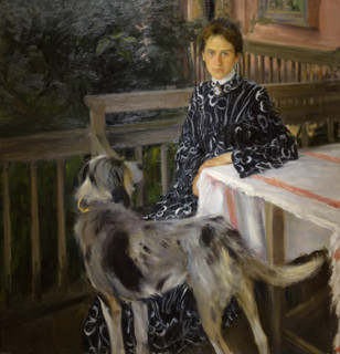 Portrait of Yulia Kustodieva (1880-1942)