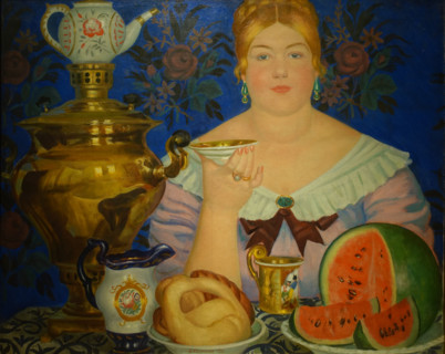 Merchant's Wife drinking tea