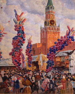 Palm sunday fair at Savior Gate in Moscow