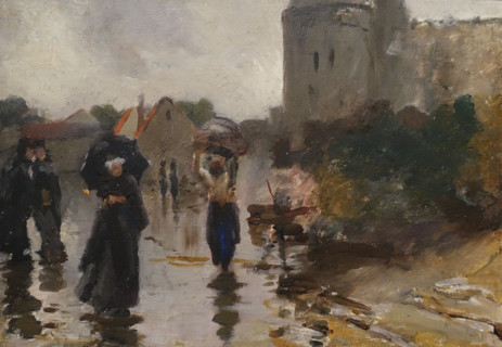 Street in the rain