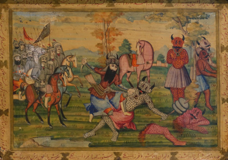 Rustam's battle with the White divas