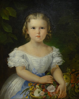 Portrait of Olga Pavlovna Krivtsova as a child