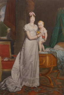 Empress Marie-Louise with her son