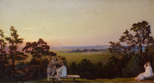 View of the Davydkovo estate near Moscow on the Moscow River