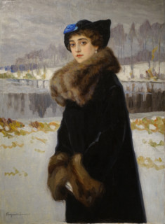 Portrait of the ballerina Lyudmila Mesaksudi Barash