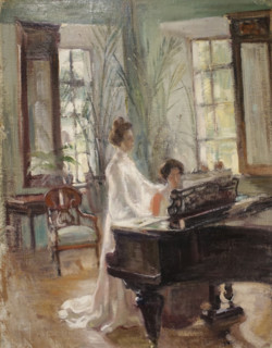 In the hall