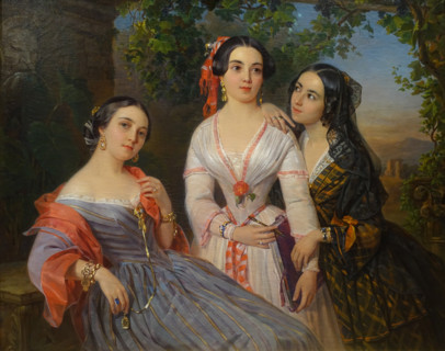 Portrait of sisters – Countess Elizaveta Vasilievna Salias de Tournemir