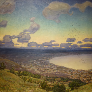 The Moon shadow approaching Feodosia