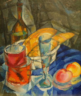 Still Life with Loaves and Glassware