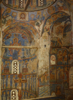 In the Church of the Savior-Nereditsa near Novgorod (eastern side)