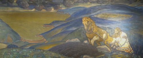 The hero of ancient Russian epics Mikula Selyaninovich