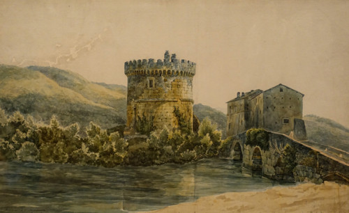 Lucano Bridge on the road from Rome to Tivoli