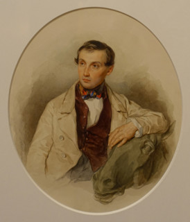 Portrait of the sculptor Pyotr Karlovich Klodt von Jurgensburg (1805-1867)