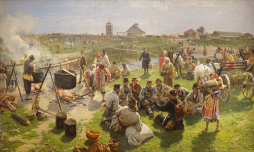 Common Sacrificial Furnace During Patronal Festival