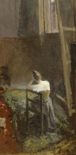 In the artist's studio