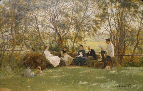 On a Turf Bench