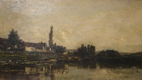 The village of Portjoie on the banks of the Seine (Banks of the Seine