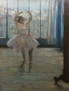 Dancer posing for a photographer