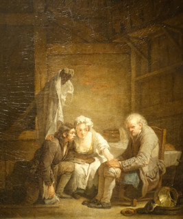 The blind man deceived by Greuze Jean Baptiste (1725-1805)