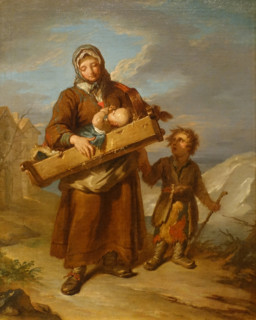 Savoyard woman with children
