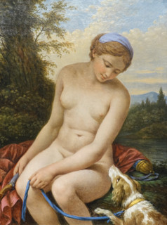Diana by Lagrenee Louis Jean Francois  (1725-1805)