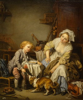 The spoiled child by  Greuze Jean Baptiste (1725-1805)