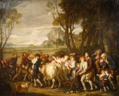 The first furrow by  Greuze Jean Baptiste (1725-1805)
