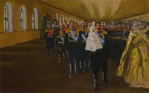 Emperor Nicholas II with Tsarevich Alexei