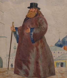 Merchant in a fur coat